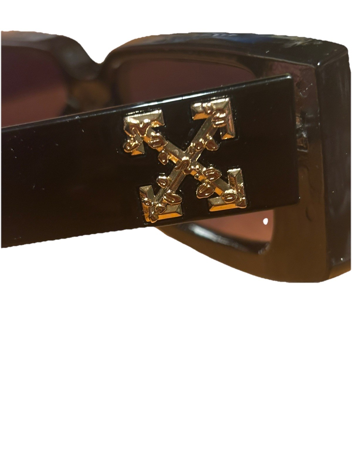 Off White c/o The Sun Rectangular Sunglasses Blac… - image 7