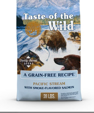 Taste of The Wild Pacific Stream Grain-Free Dry Dog Food With Smoke-28lb