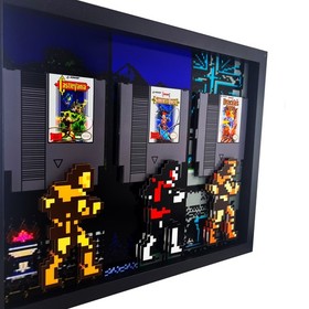 Castlevania Simon's Quest Dracula's Curse NES Games 3D Art Simon Belmont 8 Bit