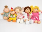 Cabbage Patch Kids Dolls Mixed Sizes/Outfits Plush Soft Body Vintage Lot of 5