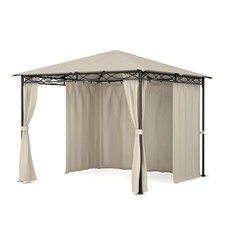 Blumfeldt Gartenpavillon Gazebo 3x3 m Sonnen UV-Schutz Partyzelt Wasserabweisend