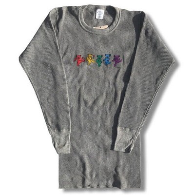 Grateful Dead Low of Bear Thermo Long T-Shirt Grau Größe M