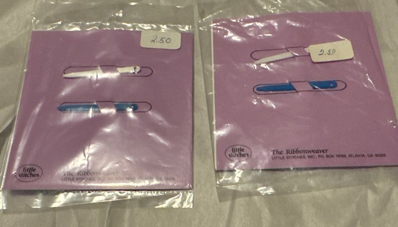 Little Stitches The Ribbon Weaver, Lot Of 2