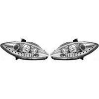 Scheinwerfer Passend FüR Set Seat Leon Baujahr 04-09 Klarglas/Chrom