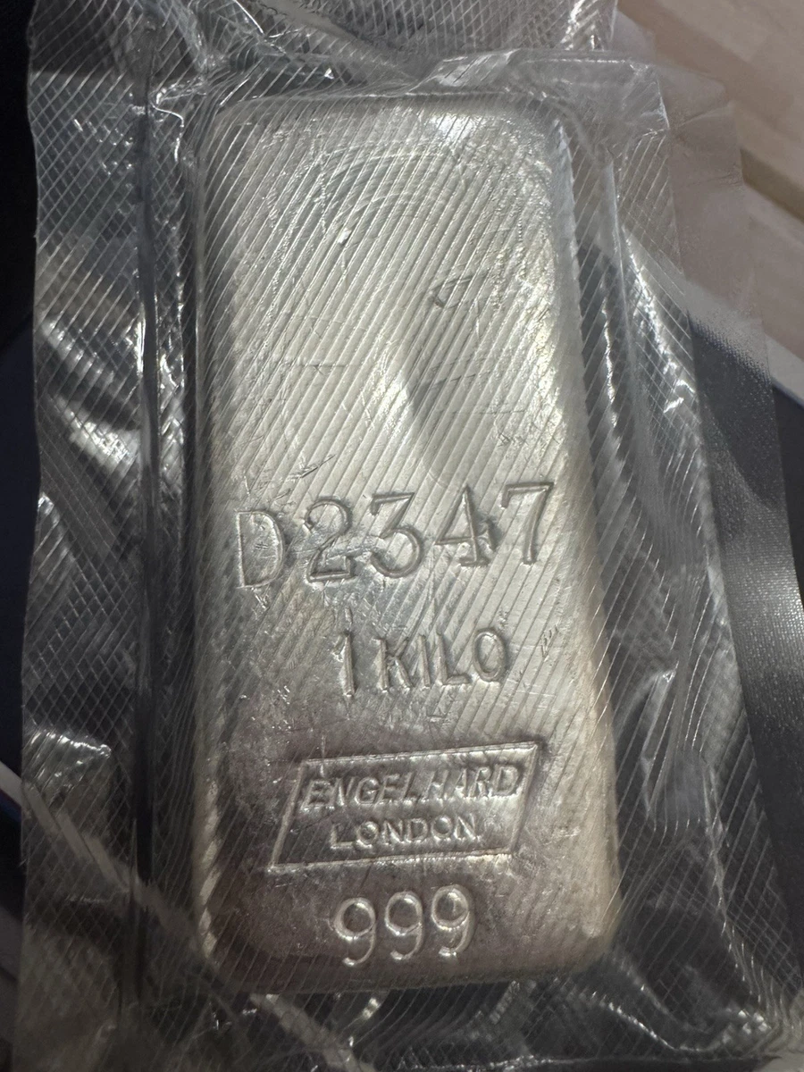 1 Kg Silver Bar Engelhard London Vintage Rare/1 kg silber barren 999 silber