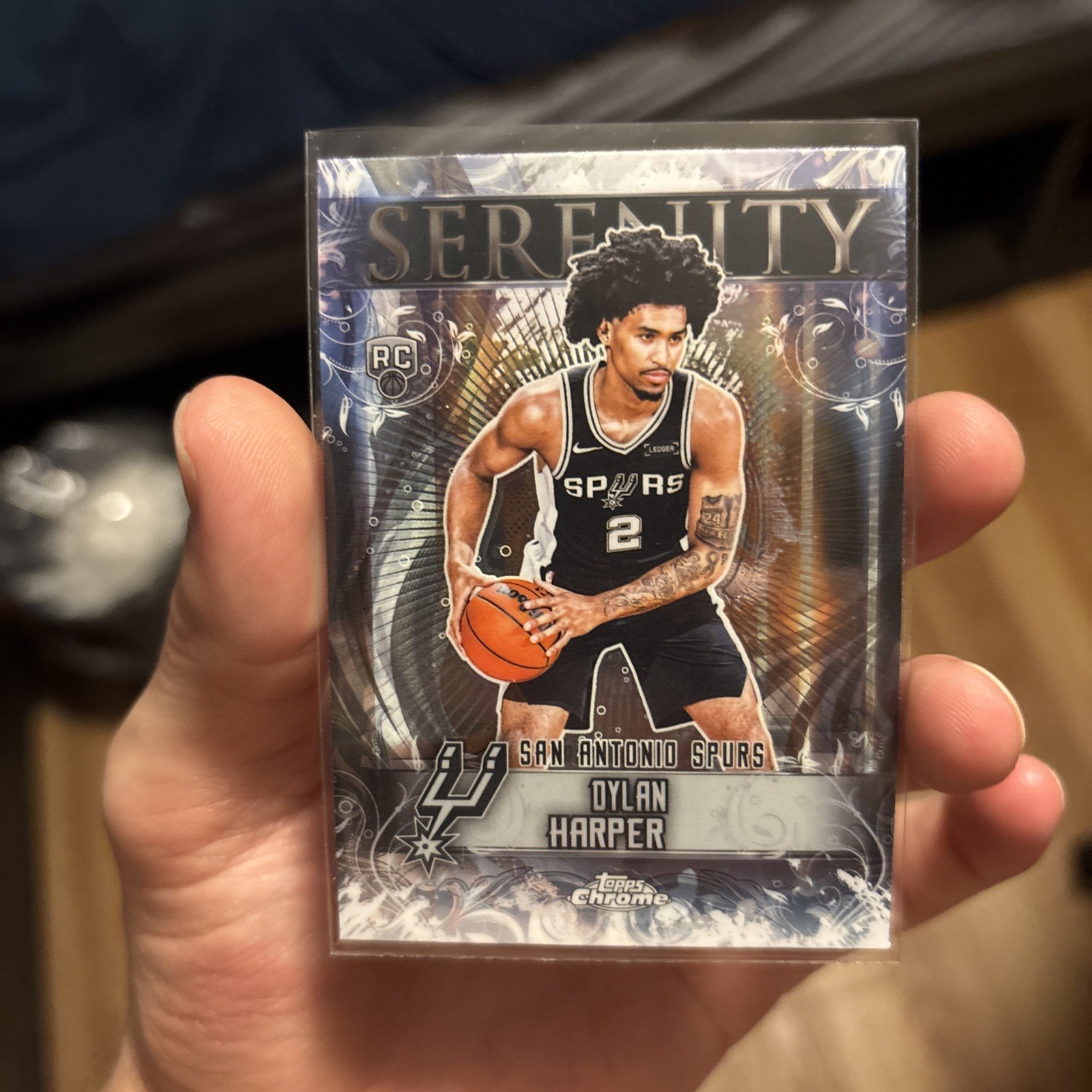 Dylan Harper RC 2025 Topps Chrome Serenity Parallel Spurs Rookie SY-12 🔥