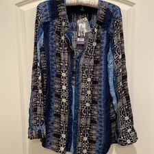 Nine West - Top Women's XXL - Long Sleeve - Boho 'Lucy' Blouse - NWT