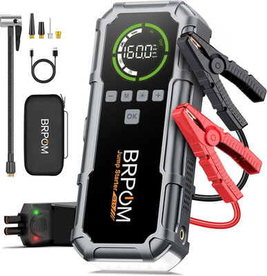 Starthilfe Powerbank 8000A, Auto Starthilfe Mit Kompressor 160PSI, 26800Mah Batt