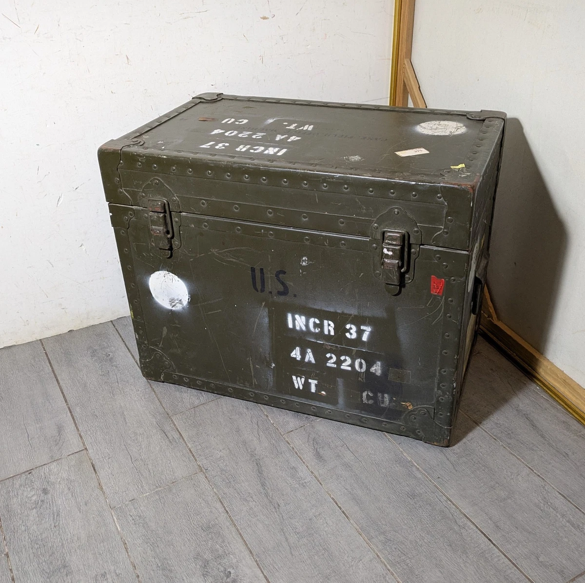 Army Foot Locker In Collectible Military Surplus Boxes & Chests