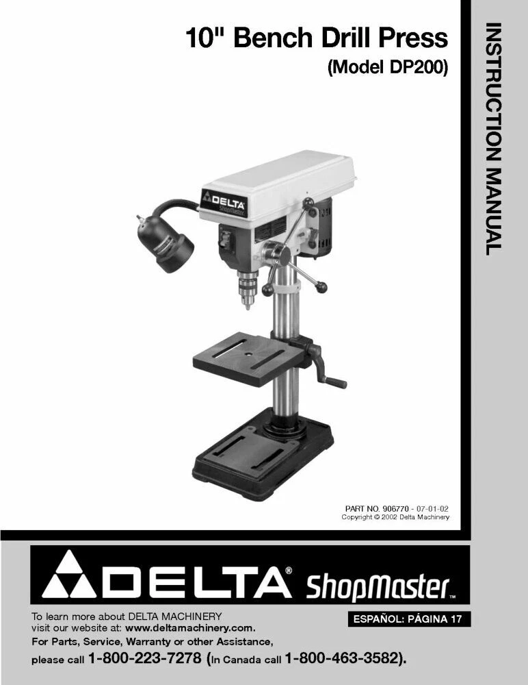 Delta Shopmaster DP200 10