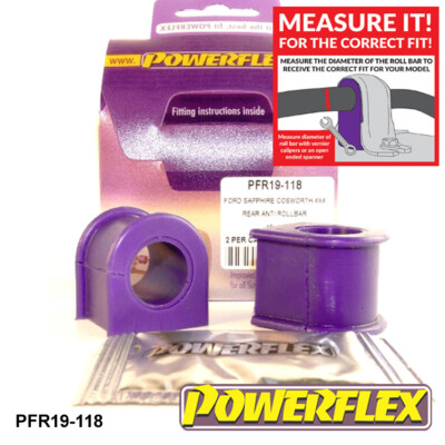 Powerflex Rrarb Mnt Buchsen 18mm Für Ford Sapphire, Sierra Cosworth 4wd