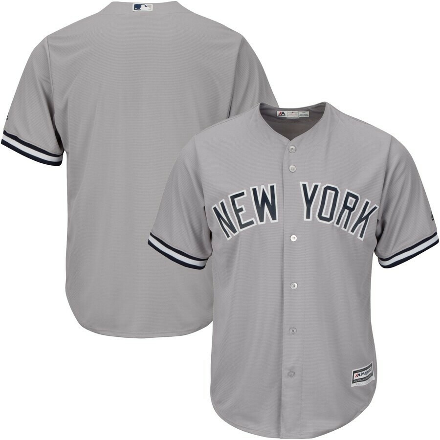 Majestic New York Yankees Gray Big & Tall Cool Base Team Jersey