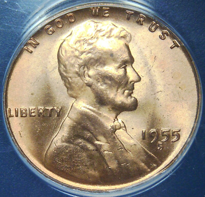 1955-S/S/S Lincoln Wheat Cent, FS-501 RPM ANACS MS65RD | eBay