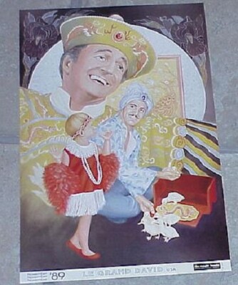 GRAND DAVID poster (Magic Hands collection, 1990's) --magic's great stars  TMGS