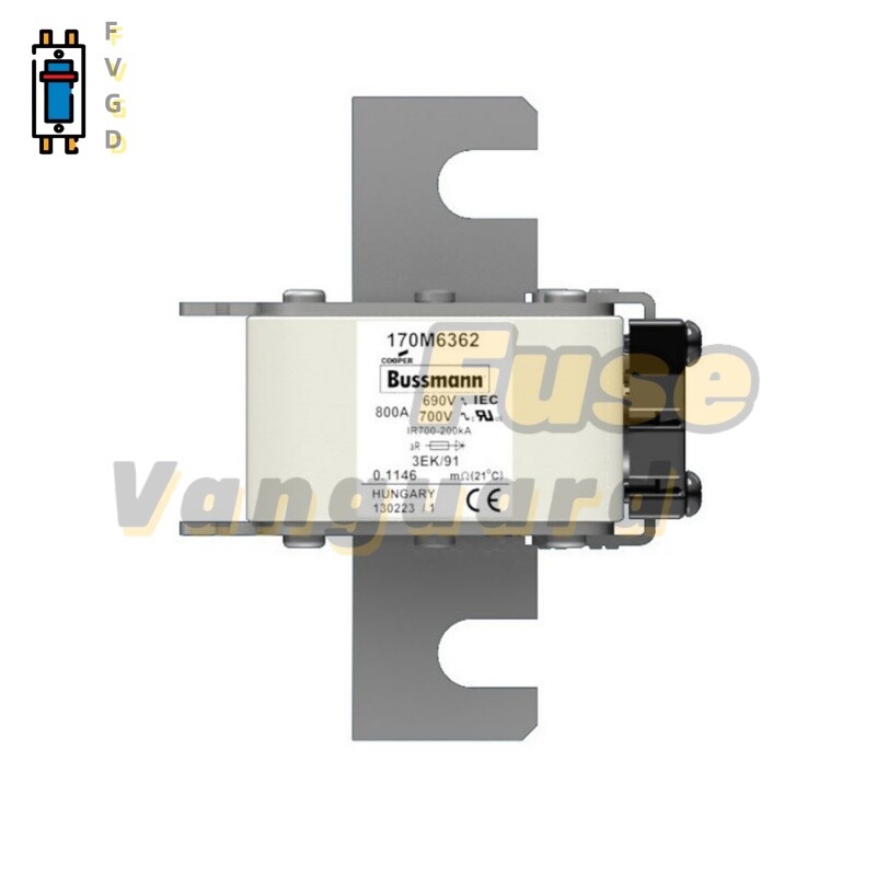 1PC New BUSSMANN 170M6362 800A 690V High Speed Square Body Fuse