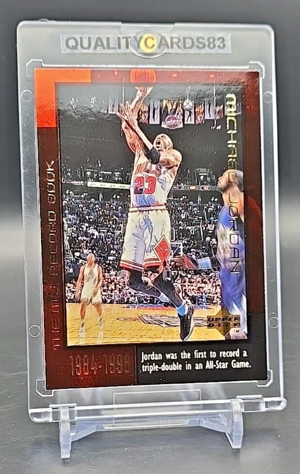 Michael Jordan  1999 Upper Deck INSERT CARD WITH CASE CHICAGO BULLS AIR JORDAN - Image 3 of 4