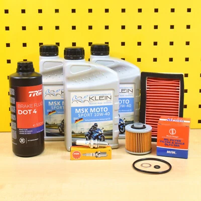 Yamaha XT 600 E / K Set Ölfilter Luftfilter Zündkerze Dichtungen Öl MSK 10w40 - Bild 1 von 2