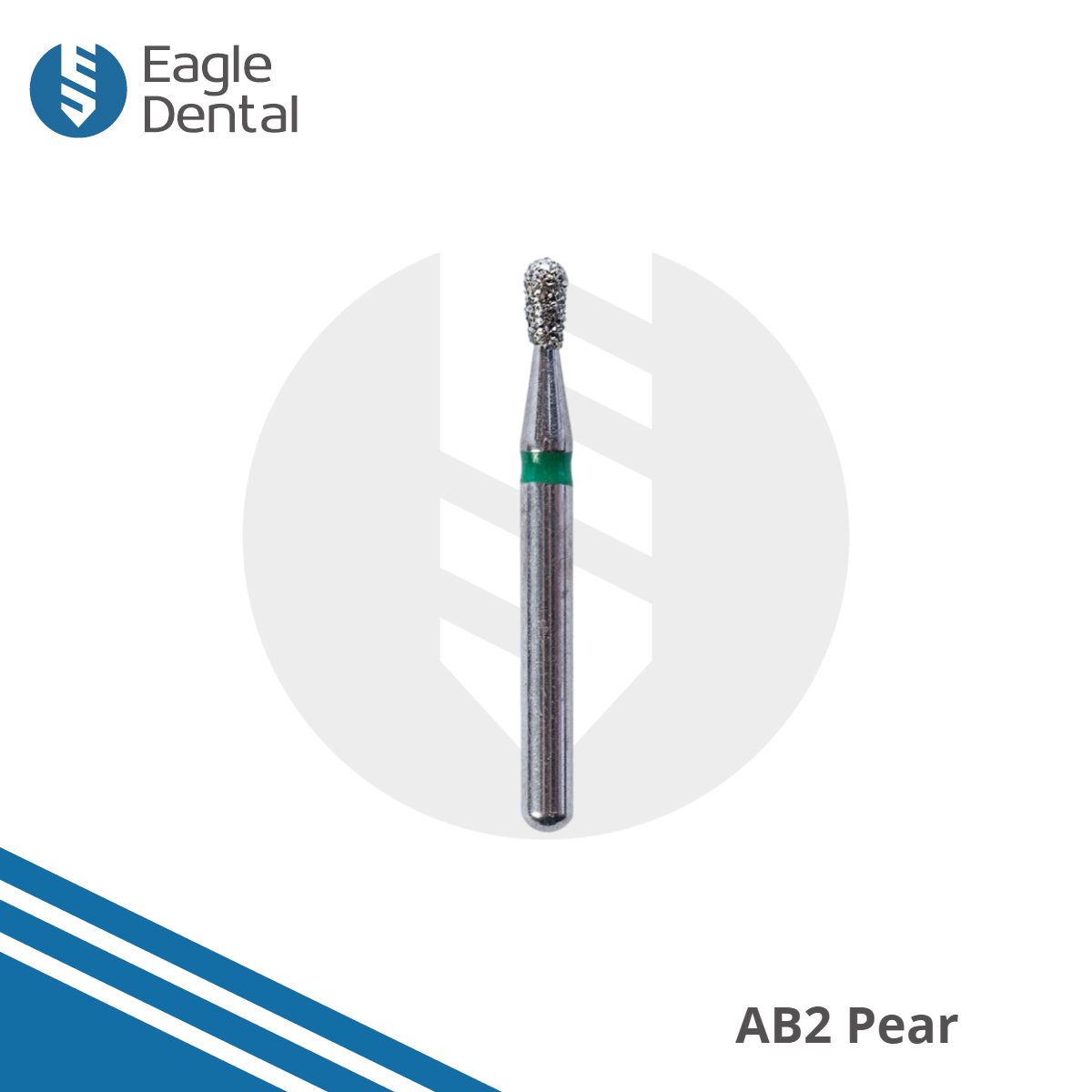 10x Pear Shaped Burs 330 Diamond Bur Eagle Dental Pear Burs FG