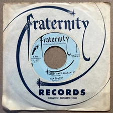 Max Falcon - Money Back Guarantee 45 Fraternity rockabilly vg++
