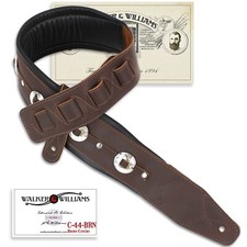 Walker & Williams C-44-BRN Padded Matte Brown...