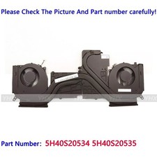 New For Lenovo Legion 5 15ARH7 82RE Cooling Fan Heatsink 5H40S20534 5H40S20535