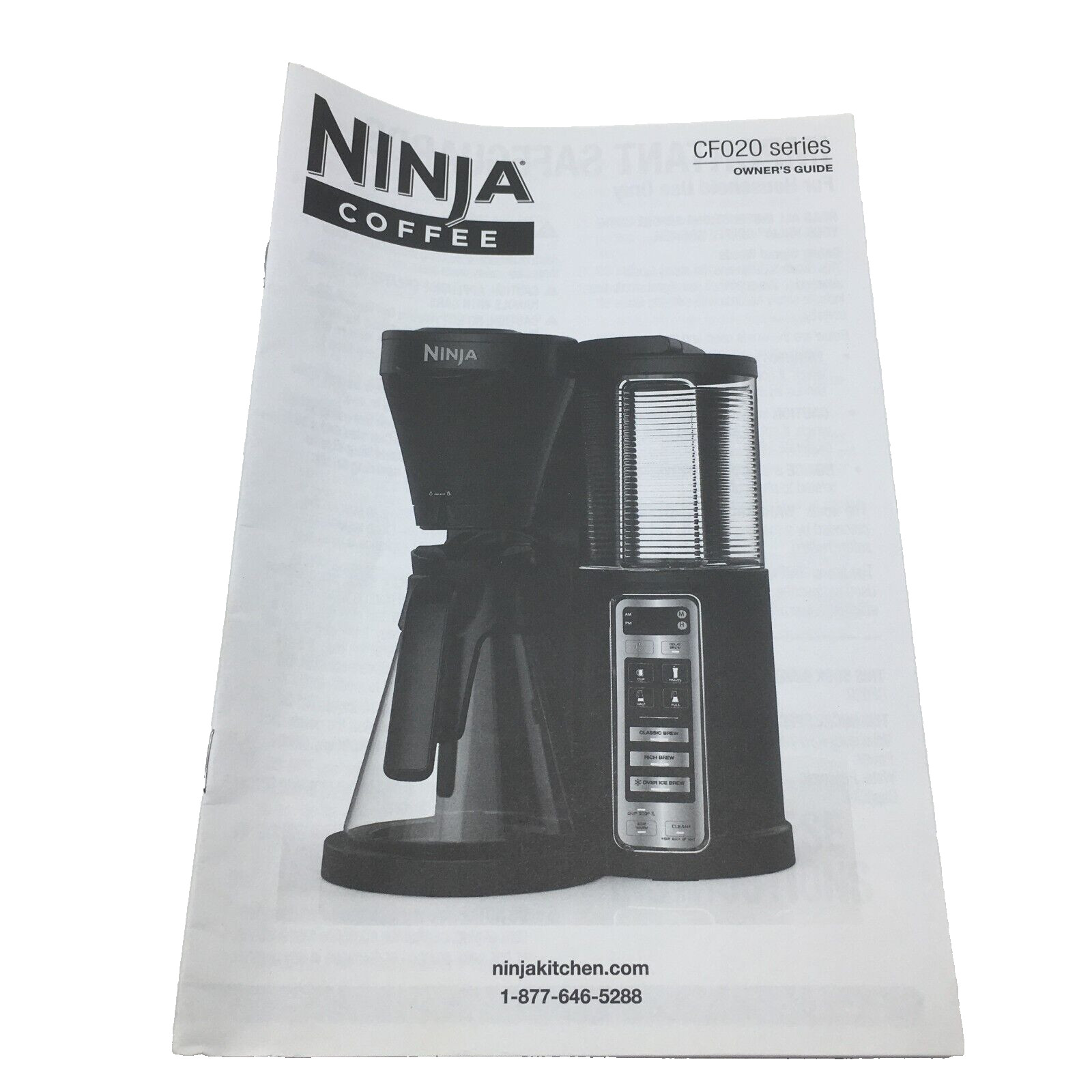 Ninja Coffee Brewer CF020 CF021 USER GUIDE OWNER'S MANUAL INSTRUCTIONS OEM