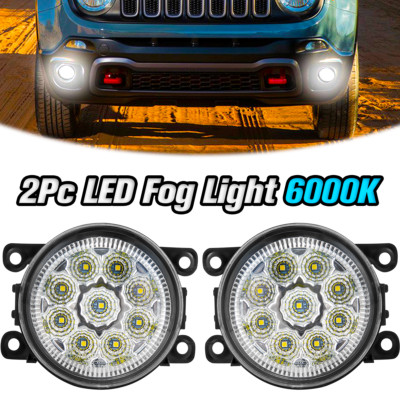 Pair Bumper LED Fogs Driving Lamps White For 2014-2020 Infiniti Q50 QX60 QX80