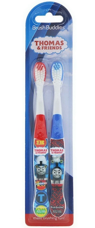 Thomas and Friends Soft Toothbrush 2 pack - Great For Kids To Brush Teeth SALE