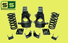 5"/7" Spindles,V8 Coil,Flip Kit,Shackle Drop Kit FITS 2002-2008 Dodge Ram 1500
