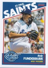 2023 St Paul Saints Kody Funderburk RC Rookie Card Minnesota Twins Minor League