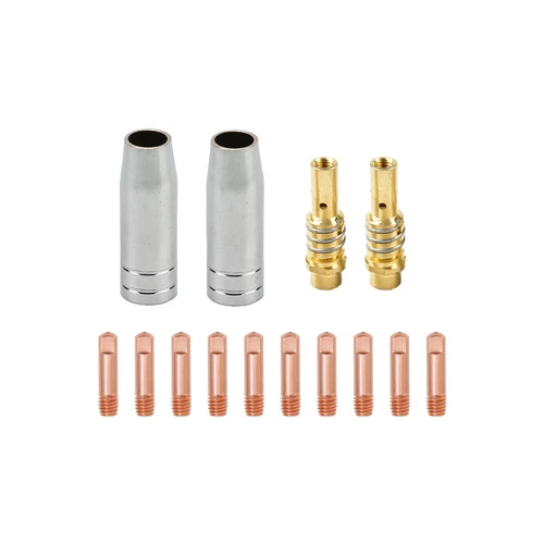 Parti ugello diffusore MIG-Tip adatto per saldatore Everlast Poweri 140E 200E 14 pezzi - Foto 1 di 4