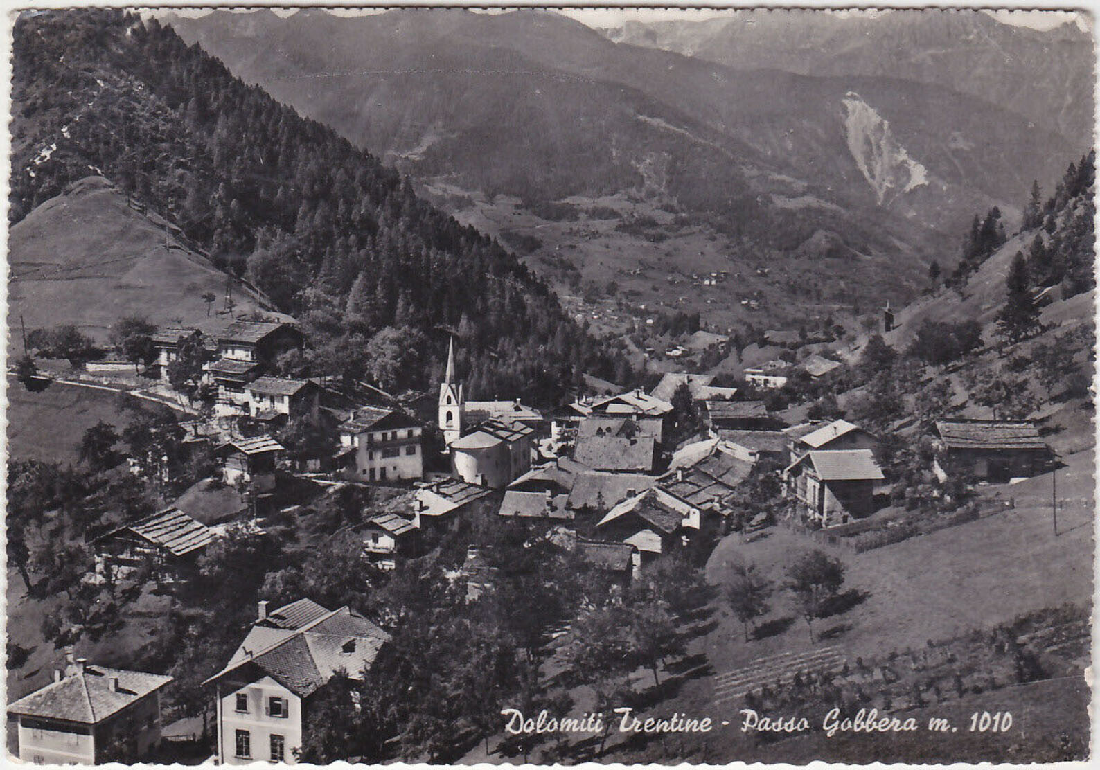 PASSO GOBBERA - CANAL SAN BOVO - TRENTO - VIAGG. 1954 -34321-