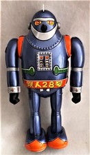GIGANTOR OSAKA TIN WINDUP TOY OT-10 TETSUJIN-28 3 MIB 9 " T28 ROBOT JAPAN ANIME