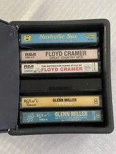 Set Of 6 Vintage Cassette Tapes In Case