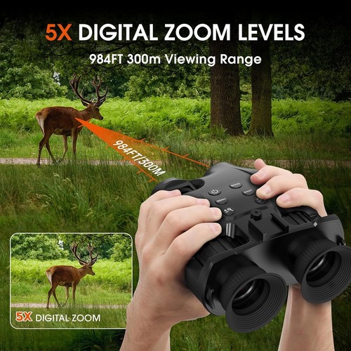 5X Night Vision Goggle Head Mounted Hands Free Infrared Binoculars 984FT USB.... - Picture 7 of 8