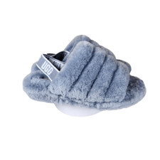 NWOT- UGG Women's Fluff Yeah Slide Ash Fog Slippers, Size 11