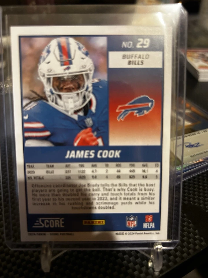 2024 Score - #29 James Cook Circular /135  - Image 2 of 2