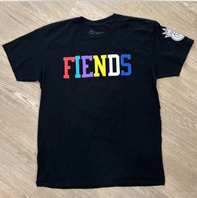 J Cole Dreamville FIENDS Color Block Graphic Tee with Abstract Back