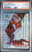 2021 PANINI MOSAIC PRIZM REFRACTOR #281 Jonathan India Rookie PSA 10 REDS