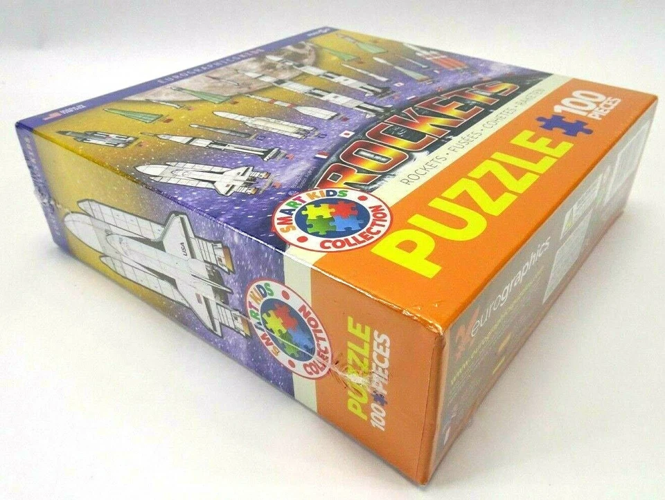 NIB Rockets 100 Piece Puzzle Eurographics Kids Made in USA FACTORY SEALED BOX  - Image 2 of 4