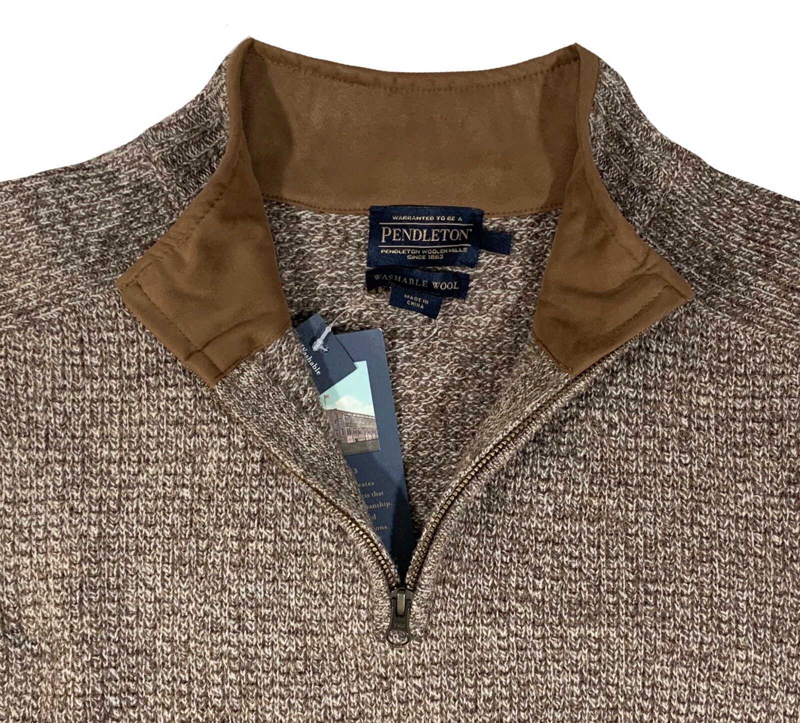 quarter zip wool sweater