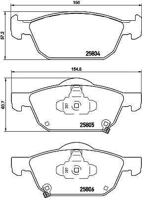 Pastiglie freno 8DB 355 021-431 HELLA per HONDA CIVIC IX CIVIC IX Tourer