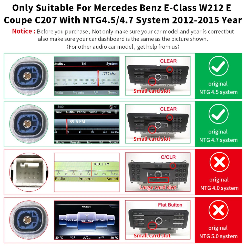 Wireless CarPlay Android Auto Interface for Mercedes Benz E-Class W212 2012-2015 - Image 3 of 4
