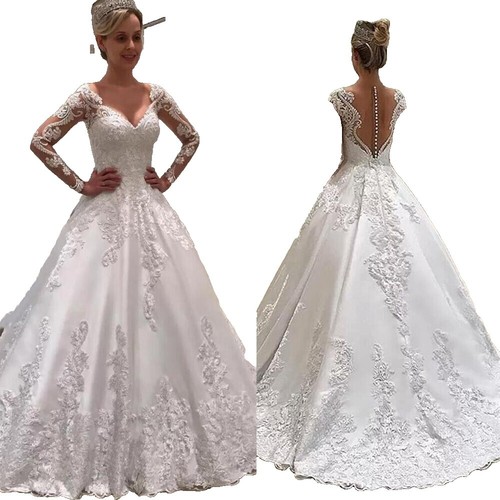 New ADress The Population Sidney V-Neck A-Line Lace Floral Appliqu Gown  Size XL | eBay