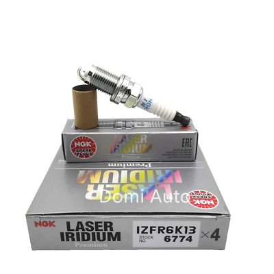 #ad For 2007 2011 Honda Fit NGK IZFR6K13 6774 Laser Iridium Spark Plug Set of 4 1.5L $23.99