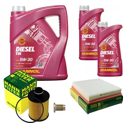 MANN Inspektionspaket 7L MANNOL Diesel TDI 5W-30 für Opel Insignia A Sports