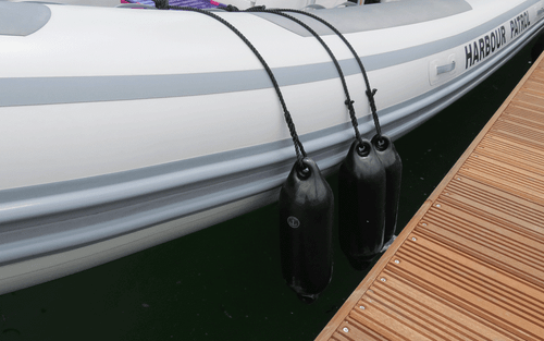 SINGLE BRAND NEW UK MADE ANCHOR MARINE BOAT FENDERS SIZE 1 8 x 27cm NAVY BLUE - Picture 3 of 4