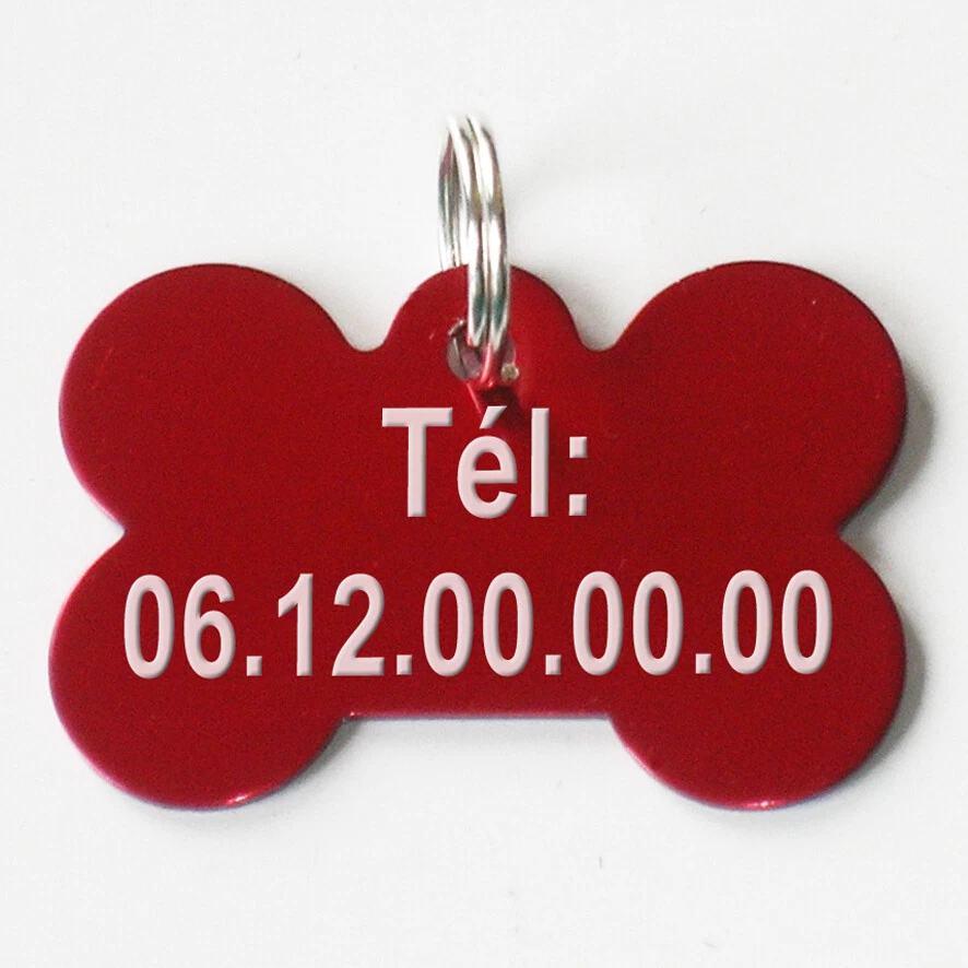 Medaille identité chien gravée. Gravure medaillon OS - Photo 2/3