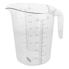 Image of Sunnex Clear Measuring Jug Kitchen Bar Polycarbonate Measuring Weight Jug 1-3Ltr