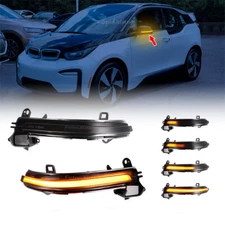 Dynamic LED Side Mirror Sequential Turn Signal Lights For BMW 4 3 2 1 Series i3